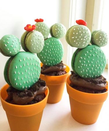 "bocadillos en forma de cactus"