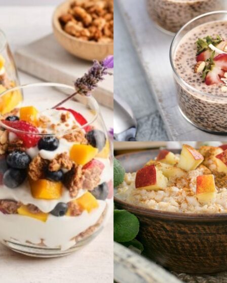 Varios desayunos saludables