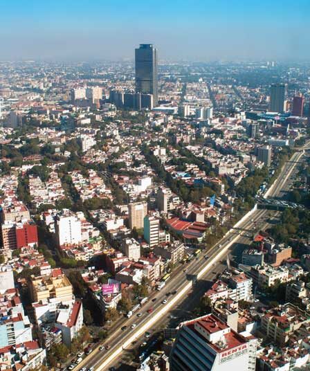 Ciudad de mexico con la colonia del valle en benito juarez y sus inmobiliarias